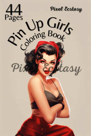 Pin Up Girls Coloring Book