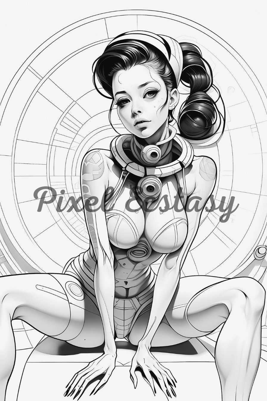 adult coloring, anime coloring, digital download, sexy coloring page, pin up coloring book, beautiful women, modern clip art, mature anime art, NSFW images nude, NOT coloring book, porn coloring page, fantasy sex comic, erotic nude photo, bondage