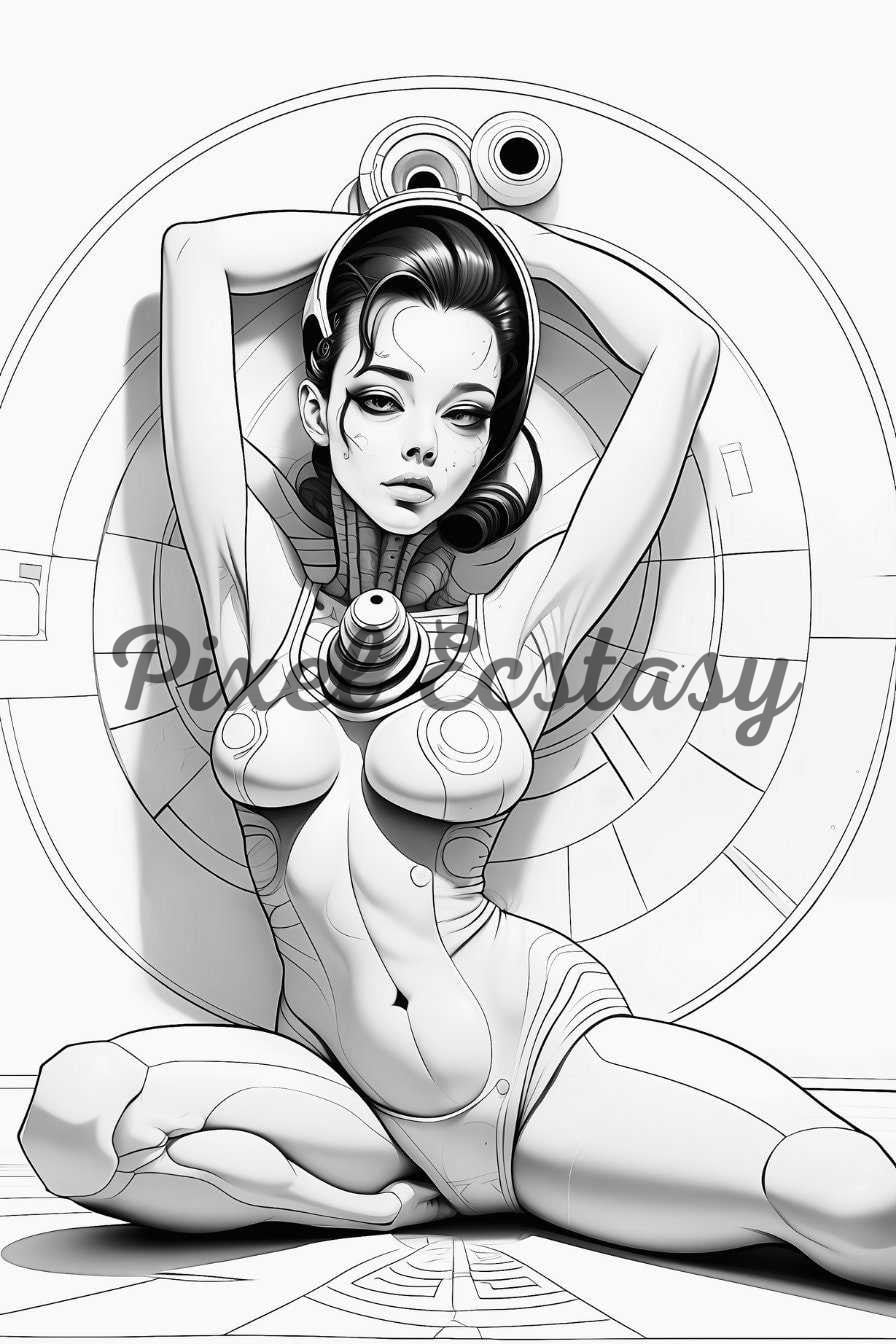 adult coloring, anime coloring, digital download, sexy coloring page, pin up coloring book, beautiful women, modern clip art, mature anime art, NSFW images nude, NOT coloring book, porn coloring page, fantasy sex comic, erotic nude photo, bondage