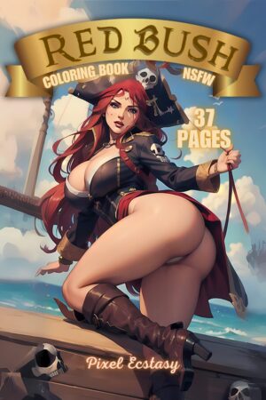 Red Bush Sexy Nsfw Pirate Coloring Book